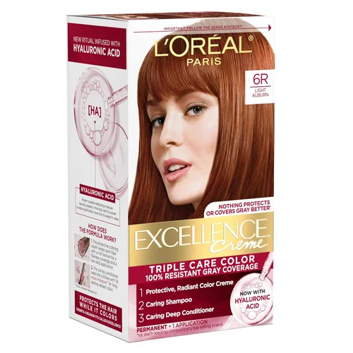 Vista 41 de L'Oreal Paris Excellence Crème Tinte Permanente para el Cabello, Color de Cabello de Triple Cuidado con Complejo Pro-Keratina para una Cobertura