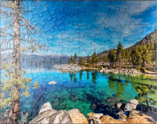 Vista 9 de MyPuzzle Sand Harbor Lake Tahoe - Rompecabezas prémium de 1000 piezas para adultos
