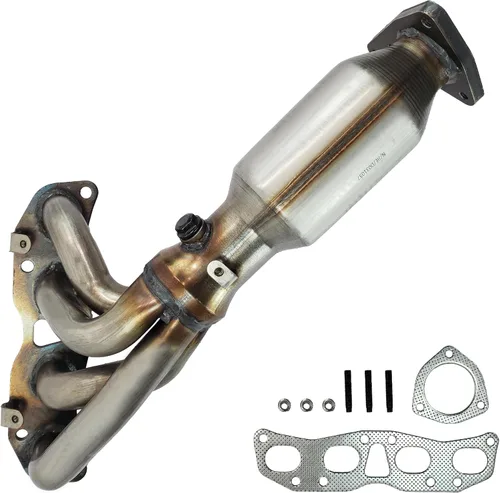 Vista 13 de Convertidor catalítico del colector delantero compatible con Nissan Sentra 2009-2016 1.8L/2.0L SULEV Emisiones S/SL/SR/SV (compatible con EPA)