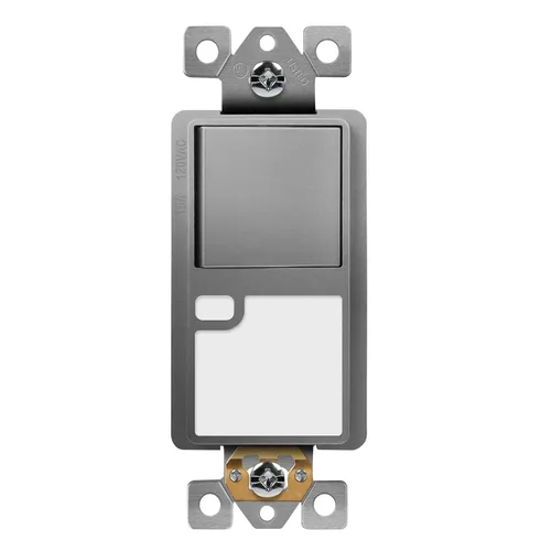 Vista 8 de TOPGREENER Interruptor decorador de 3 vías con luz guía, dorado