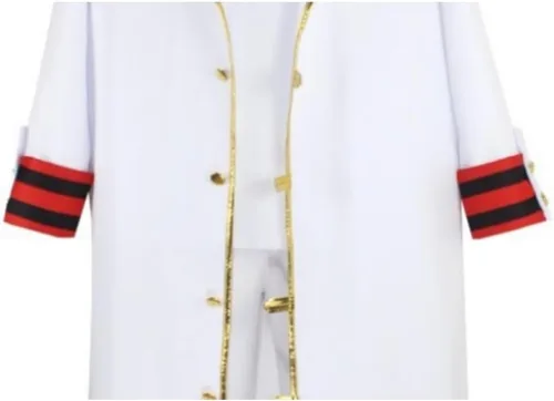 Vista 5 de Disfraz de cosplay para hombre, uniforme de anime, traje de capa de héroe azul marino, trajes