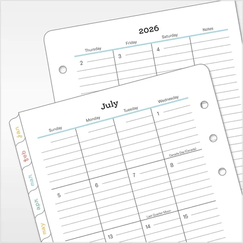 Vista 7 de FranklinCovey - Her Point of View Ring-Bound Planner Refill Two Pages Per Day (Compact, Jul 2026 - Jun 2027)