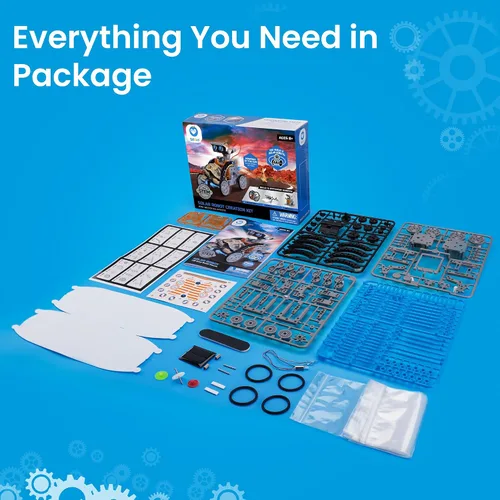 Vista 8 de Sillbird Kit de construcción de robot solar 12 en 1, regalo STEM para niños 12in1-azul gris