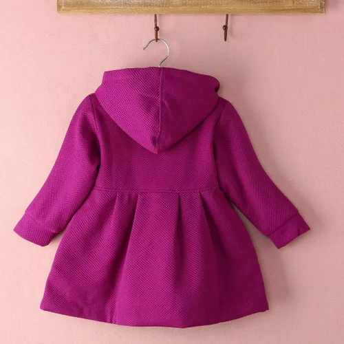 Vista 4 de Nituyy Abrigo cálido de otoño e invierno con capucha para bebés y niñas