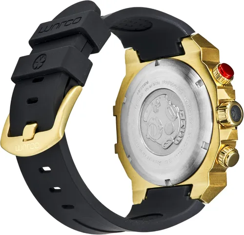 Vista 3 de MULCO Reloj para hombre Kripton de acero inoxidable con correa de silicona Movimiento cronógrafo de cuarzo Pantalla analógica premium, resistente al