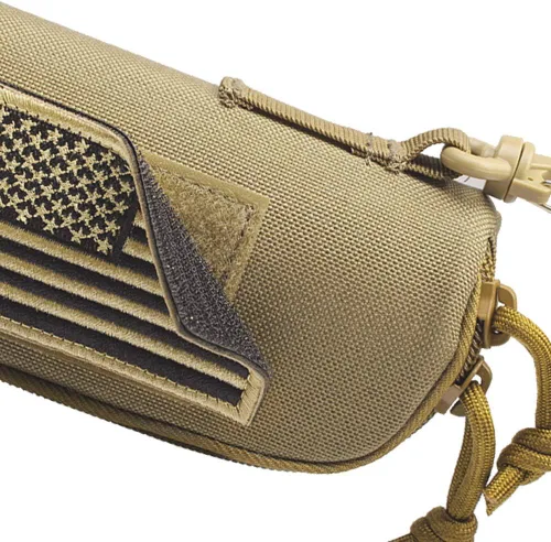 Vista 4 de Funda táctica de las gafas de sol Molle, caja de gafas de sol con cremallera