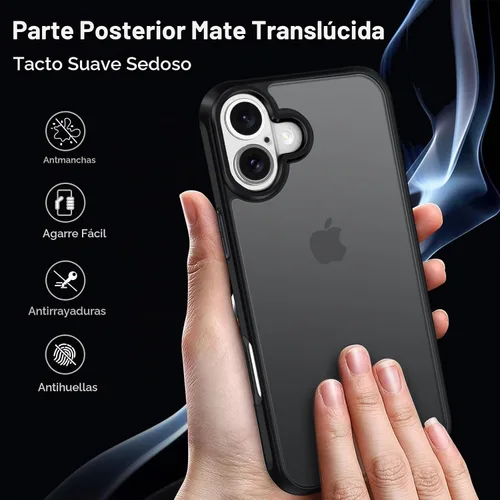 Vista 6 de ivoler Estuche 3 en 1 para iPhone 17 de 6.3" 2025 con 2 protectores de pantalla de vidrio templado [Protección de grado militar], parte trasera