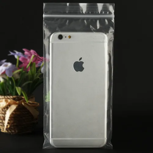 Vista 2 de 100pcs transparente teléfono móvil bolsa de polvo desechable 3.9x7.9 in