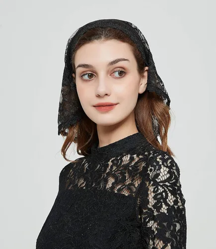 Vista 4 de FANFAN Chapel Veil Y023 - Diadema para iglesia