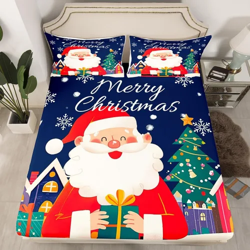 Vista 39 de Erosebridal Divertida sábana bajera ajustable de Halloween para niños, lindo juego de ropa de cama de calabaza fantasma, decoración de Halloween