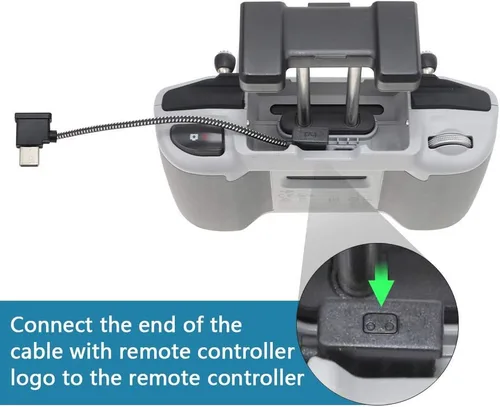 Vista 5 de Hanatora Cable de control remoto USB C a USBC RC-N3/N2/N1/N1C de 6.3 pulgadas para DJI Flip, Neo, Mavic 3, Air 3S/3/2/2S, Mini 4K/2 SE/3/4 Pro, OTG