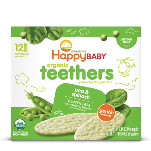 Vista 11 de Obleas suaves y orgánicas para morder Happy Baby