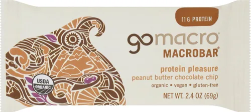 Vista 8 de GoMacro, Barra de placer de proteínas, chispas de chocolate con mantequilla de maní, 2.4 onzas