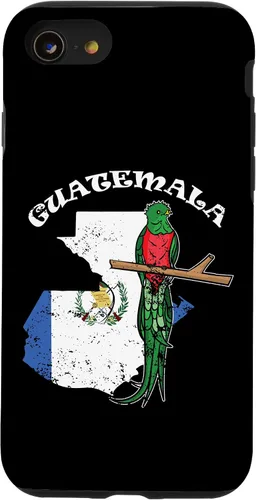 Vista 18 de Funda de recuerdo para iPhone 16 Quetzal de Guatemala con bandera de Guatemala