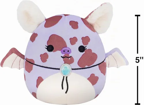 Vista 3 de Squishmallows Original Jolene The Lavender Spotted Cowgirl Fruit Bat Multisize Combo Pack – Peluche oficial de Jazwares (Exclusivo de Amazon)