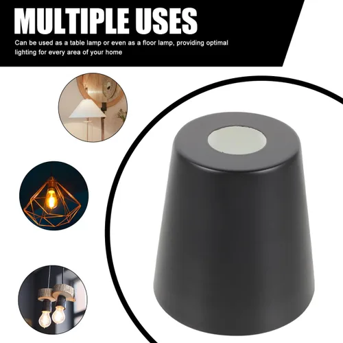 Vista 6 de Housoutil Pantalla de metal forjado de 5.07 x 4.96 x 4.96 pulgadas, pantalla colgante para lámpara colgante de interior para lámparas de mesa