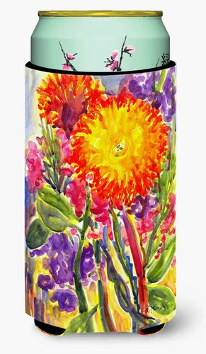 Vista 17 de Caroline's Treasures 6015LITERK Flower – Bird of Paradise Botella de vino Hugger Botella Enfriador de Frigorífico Hugger Funda Abrazadora Lavable a