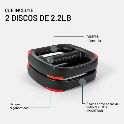 Vista 2 de Les Mills SMARTBAR Dual Purpose Ergonomic Weight Plates