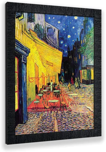 Vista 21 de Vincent Van Gogh - Arte de pared enmarcado con diseño de flores de almendra, maravilloso para exhibir en la cocina, el baño o la decoración