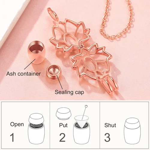 Vista 26 de FindChic Collares personalizados con urna para cenizas, barra vertical, gato, luna, reloj de arena, garra de perro, acero inoxidable, chapado en oro