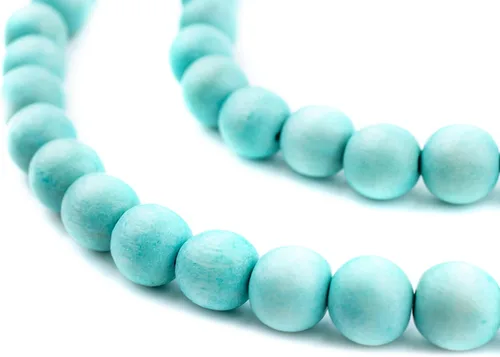 Vista 38 de TheBeadChest: cuentas de madera redondas naturales de 0.315 pulgadas, cuentas de madera sueltas espaciadoras para fabricar joyas, 4 tamaños