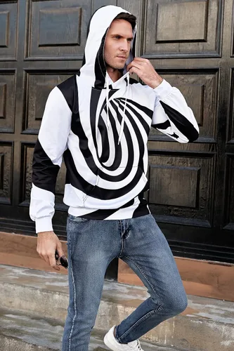 Vista 3 de Goodstoworld - Sudadera con capucha unisex con estampado gráfico 3D y bolsillos, tallas S a 3XL