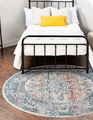 Vista 21 de Unique Loom Newport Collection - Alfombra de área ocre (2' x 3' 11", azul/marrón claro)