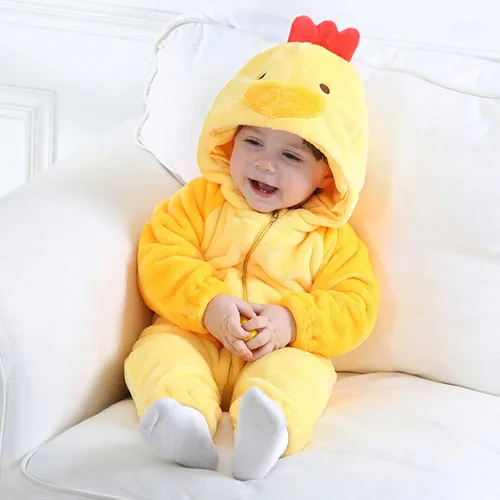 Vista 2 de Disfraces de Halloween para bebés, niños y niñas, disfraz de pollo de animales de granja