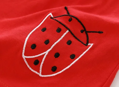 Vista 6 de Conjunto de ropa de bebé niña 2 piezas de manga larga con patrón de dibujos animados trajes infantiles