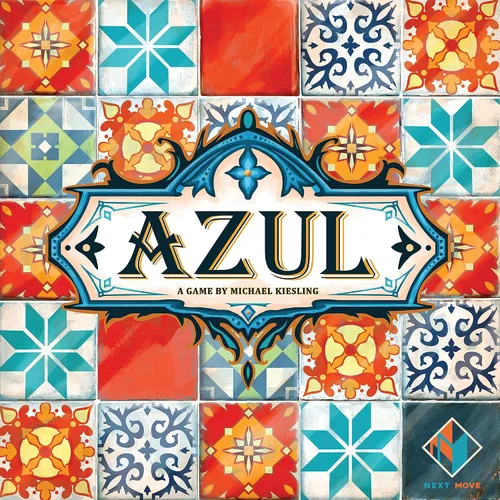 Vista 2 de Next Move Games - Juego de mesa de cristal azul y azul, juego base y expansión, juego de estrategia de colocación de azulejos para adultos y niños
