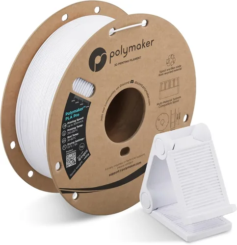 Vista 38 de Polymaker PLA Pro Filament 1.75mm 1KG Black, High-Impact Resistance Tough, High Speed Up to 300mm/s, Clean Surface, Low-Warp, Easy to Print on