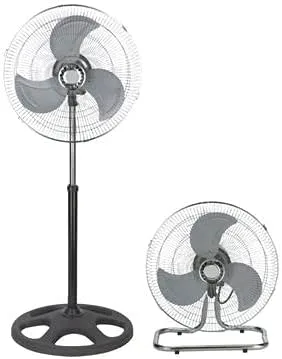 Vista 3 de Ventilador oscilante 3 en 1 (soporte + escritorio + ventilador de pared) ventilador oscilante de alta velocidad de 18 pulgadas de grado industrial