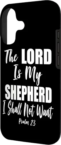 Vista 2 de The Lord is My Shepherd - Funda con versículo bíblico cristiano para iPhone 17