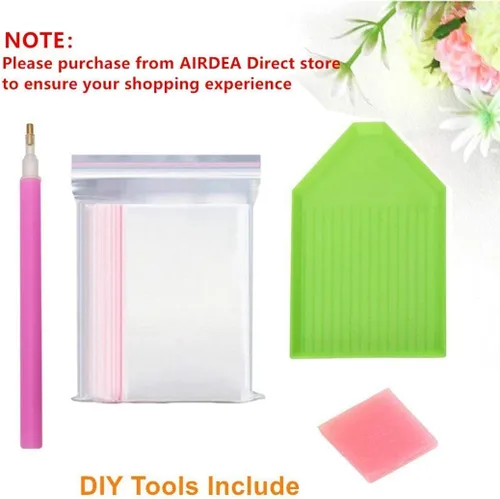 Vista 2 de Kits de pintura de diamantes 5D para adultos y niños, animales de taladro completo mapaches en el agujero del árbol, pintura de punto de cruz