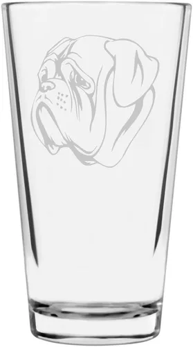 Vista 188 de Podenco Canario - Vaso de pinta de 16 onzas con temática de perro personalizado