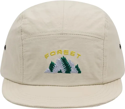 Vista 8 de Clakllie Sombrero de ala plana de 5 paneles sin estructura, gorra de ala corta de secado rápido, gorra de béisbol de nailon transpirable