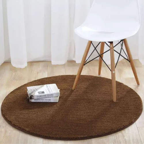 Vista 14 de Reyox Tapete de felpa suave para silla de oficina, tapete redondo antideslizante para oficina y hogar, alfombra absorbente para guardería
