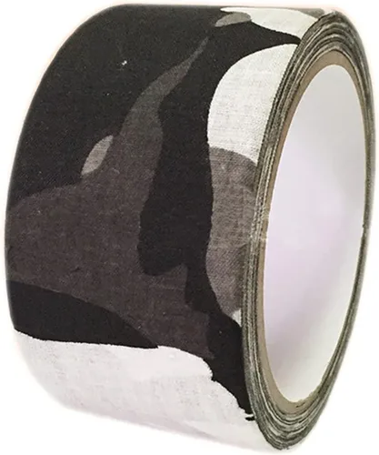 Vista 10 de ECYC Cinta autoadhesiva de camuflaje de 1.97 x 196.85 pulgadas, cinta de camuflaje impermeable, cinta elástica para conductos sigilosos para caza al