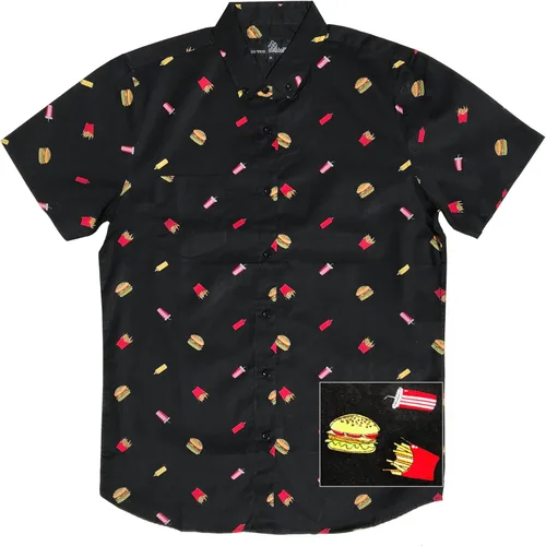Vista 21 de Molokai Surf - Camisas hawaianas de manga corta con botones y corte ajustado