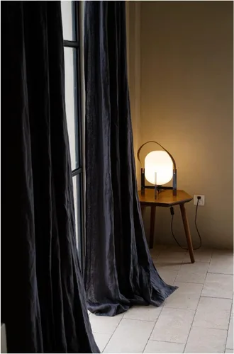 Vista 14 de Cortinas semitransparentes de 100 % lino para sala de estar, juego de cortinas largas plisadas de estilo bohemio neutro para decoración de casa