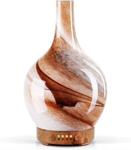 Vista 9 de Porseme Difusor de Aceite Esencial 3D, Humidificador de Niebla Fría Ultrasónico, Difusor de Aromaterapia, 150ml, Duración 6h, Apagado Automático