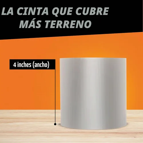 Vista 6 de Gorilla Cinta de parche y sellado impermeable, cinta transparente, 4 pulgadas x 8 pies (paquete de 4) - sello permanente resistente a la intemperie