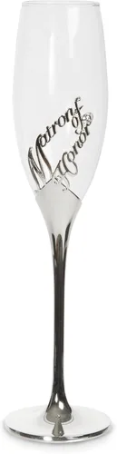 Vista 2 de Pavilion Gift Company Glorious Occasions: Matron of Honor Wedding Toast - Flauta de copa de champán, 8 onzas, color plateado