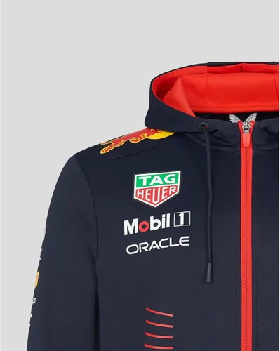 Vista 3 de Castore Red Bull Racing F1 Team 2023 - Sudadera con capucha y cremallera completa para hombre