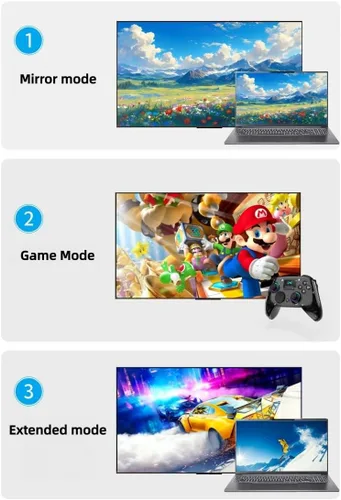 Vista 8 de Adaptador DisplayPort a USB C, 4K a 120Hz con adaptador USB C, convertidor DP macho a tipo C macho compatible con Nrea-l Air VR, MacBok Pro/Air