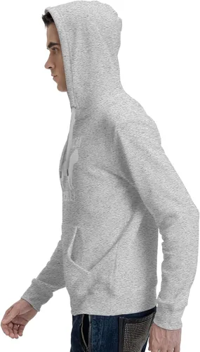 Vista 6 de TEICCI American Bully Men's Sweatshirt Hoodies, Crew Neck Pullover Workout Hooded Sweatshirt With Pockets Black