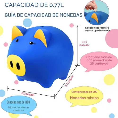 Vista 4 de Alcancía Mágica para Niños y Adultos - Banco de Dinero de Plástico Irrompible con Cerradura, Banco de Monedas que Brilla en la Oscuridad - Regalo