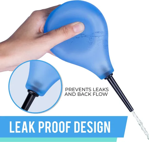 Vista 8 de Kit de bombillas de enema transparente, ducha anal para hombres y mujeres, 7 onzas con 2 boquillas reemplazables, ve fácilmente el nivel del agua