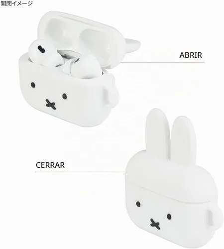 Vista 3 de Gourmandise Funda de silicona MF-367WH para Miffy AirPods Pro (2ª generación), AirPods Pro, Face