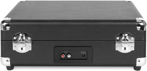 Vista 4 de Victrola VSC-500BTC-BLK - Tocadiscos de maleta de vinilo con casete, conectividad Bluetooth, 14 x 11 x 5 pulgadas, color negro